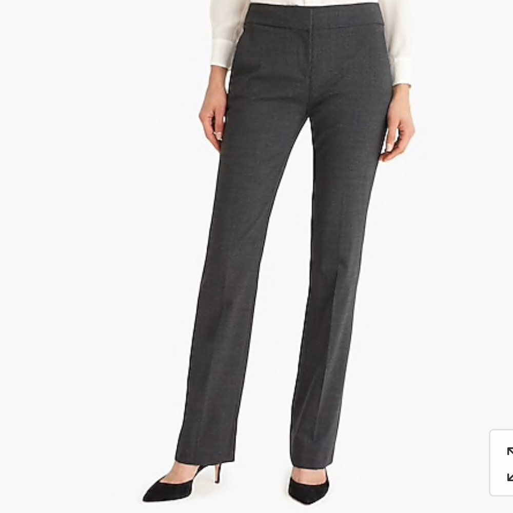 J. crew Edie trouser in graphite heather 18